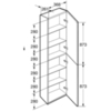 Roca ONA 857635510 реверсивная шкаф-колонна 1750 мм, 400x300x1750 мм, бежево-серый матовый