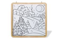 Напольный двойной модуль «Многоразовая раскраска» (75x75)