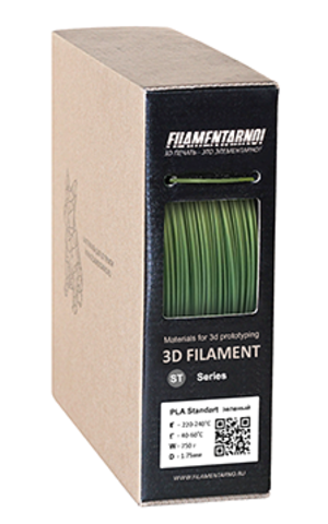 Пластик Filamentarno! PetG. теплый зеленый, 1.75 мм, 750 гр