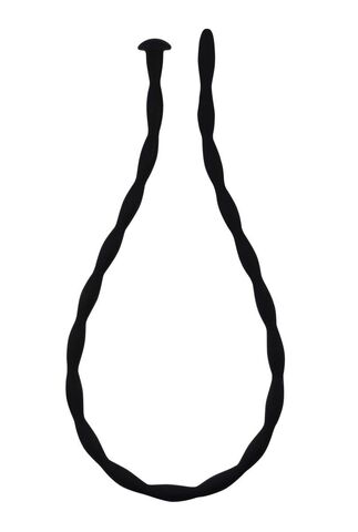 Силиконовый уретральный массажер Wavy Urethral Plug Large - 30 см. - Lola Games Back Door Collection Black Edition 4214-01Lola