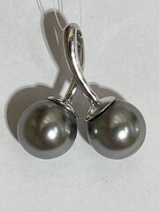 Перла- серый (кулон из серебра)
