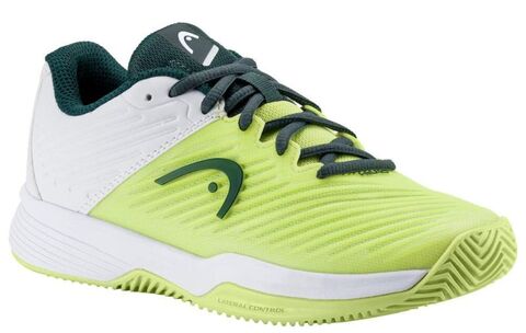 Детские теннисные кроссовки Head Revolt Pro 4.0 Clay - light green/white