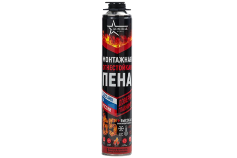Купить Пена проф. огнестойкая монтажная ADMIRAL STARS 65+ 850 гр уп/12 шт недорого со склада в Хабаровске, Якутске, Владивостоке, Южно-Сахалинске, Благовещенске