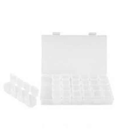 RuNail Бокс для дизайна прямоугольный, 28 ячеек