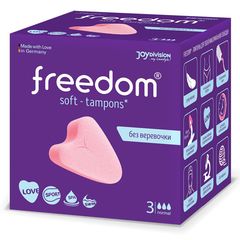 Женские гигиенические тампоны без веревочки FREEDOM normal - 3 шт. - 