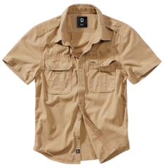 Brandit VINTAGE SHIRT SHORT SLEEVE camel