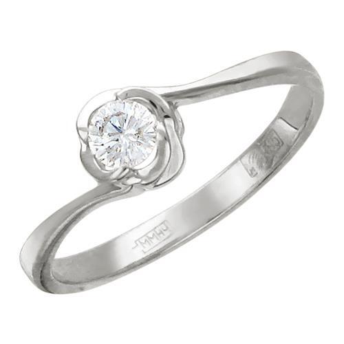 Кольцо с бриллиантами  из белого золота JA-K-1К695759