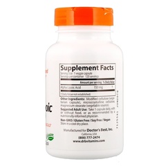 Doctor's Best, альфа-липоевая кислота, 150 мг, 120 растительных капсул
