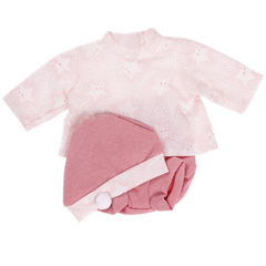 Munecas Antonio Juan Одежда для кукол и пупсов 30-35 см, кофта со звездами, шорты, шапка (91033-22)