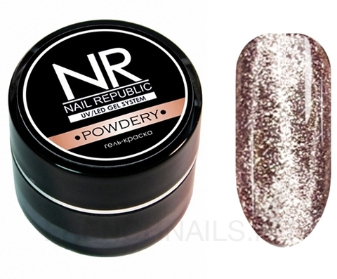 NR Гель-краска мерцающая №8, Powdery (7 гр)