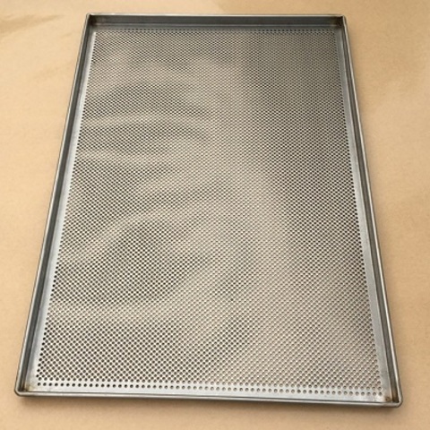 Противень алюмин. VALEX 600 х 400мм (1,5 мм) (борт: 20 мм под 90°)  SMLHJ-15D4060-90-Perf  ПЕРФ.