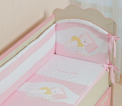 Комплект в кроватку  "Мой маленький друг" 7 пр. С 50.1 (розовый)