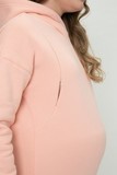Утепленное худи для беременных и кормящих 11968 персиковый