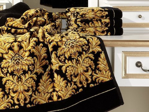 Плед 150x250 Feiler Sanssouci 10 schwarz