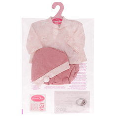 Munecas Antonio Juan Одежда для кукол и пупсов 30-35 см, кофта со звездами, шорты, шапка (91033-22)