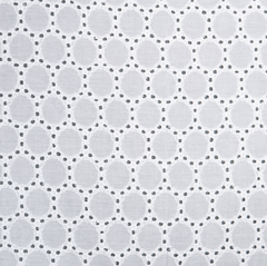 Батист ришелье, 130 см, белый