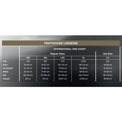 Стринги с доступом Penthouse Naughty valentine S/M красные