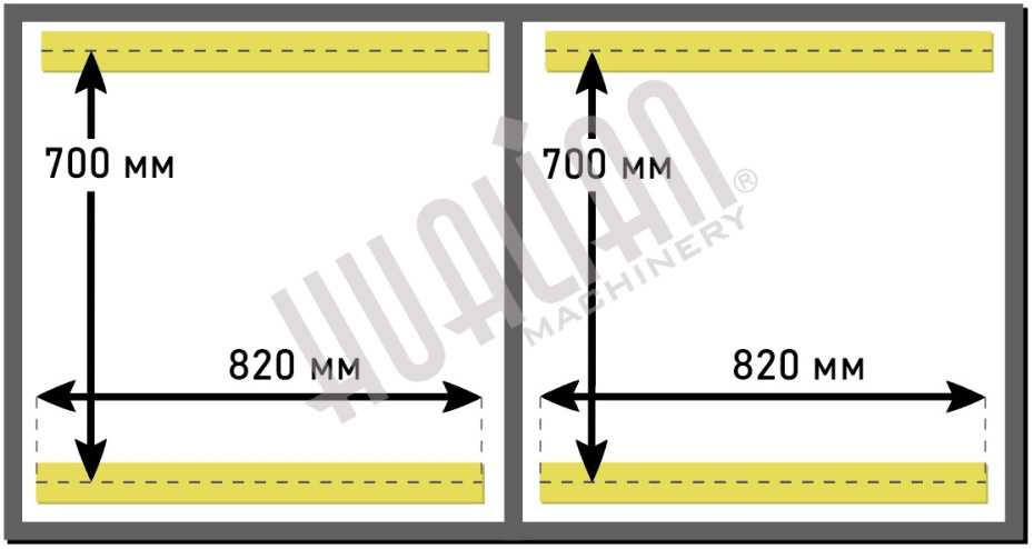 Напольный вакуумный упаковщик HVC-820S/2B-G нерж., газ