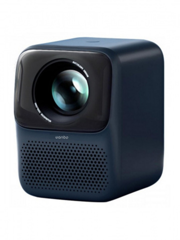 Проектор Wanbo Projector T2 max blue (LCD, 1920x1080, 450Lm, 1.2:1, 3000:1, Smart TV, Android 9.0, 1+16GB, HDMI, USB, Wi-Fi, BT) (6970885350351)