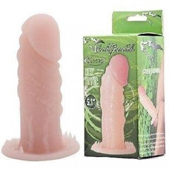 Реалистичная насадка на пенис Wolftooth Sleeve светлая (12×3,5 см)