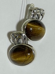 Элефант (серьги  из серебра)