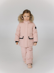 Костюм зимний, Пудровый
