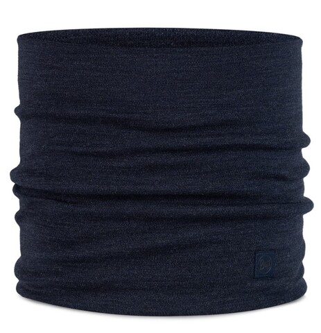 Картинка шарф-труба Buff Wool heavyweight Solid Night Blue - 1