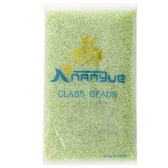 
          Бисер Alingar размер №12 вес 450 гр., бледно-салатовый перламутровый, непрозрачный, пакет