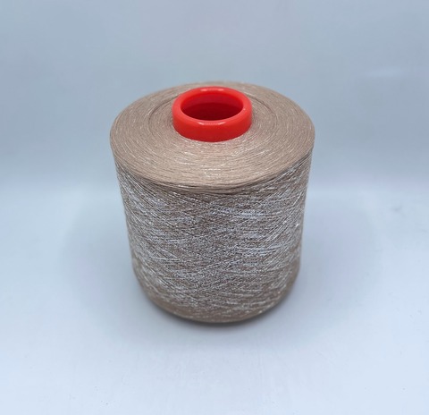 Filmar (пр.Италия),art-Bollymood 2/70 3500м/100гр, 72%Хлопок 28%металлизированное волокно, цвет-Капучино+серебро(47/689) арт-36532