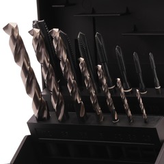 Набор метчиков машинных M3 -M12 HSSE-VAP DIN371/376 (B/4-5P, + сверла) 14пр Volkel 47855