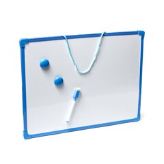 
          Доска магнитно-маркерная Alingar, 300х410 мм, маркер с губкой, 2 магнита, с подвесом, ассорти