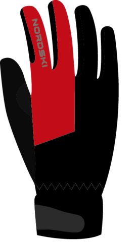Перчатки Nordski Jr.Racing Black/Red WS детские