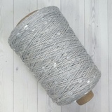 Пряжа Shine Paillettes 63127 прозрачный на светло-сером