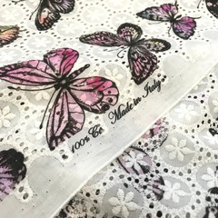 Ткань шитье бабочки 3305