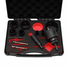 Набор коронок Bi-metall 16-67мм HSSE-Co8 14пр MASTER-TOOL 1014301010011