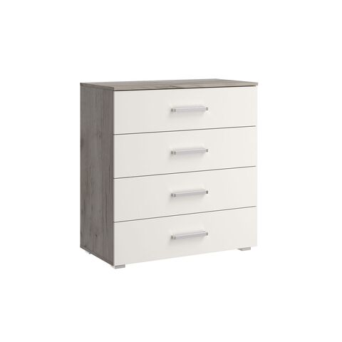 Фиеста NEW Комод 4 ящика (800) (Кашемир, Дуб Крафт серый)