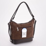 Рюкзак Саломея 1059 эко-замша шоколад