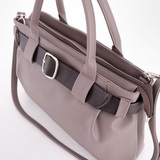 Сумка Саломея 2006 наппа тауп + шоколад