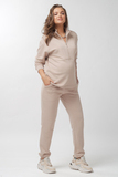 Спортивный костюм для беременных и кормящих 15825 бежевый