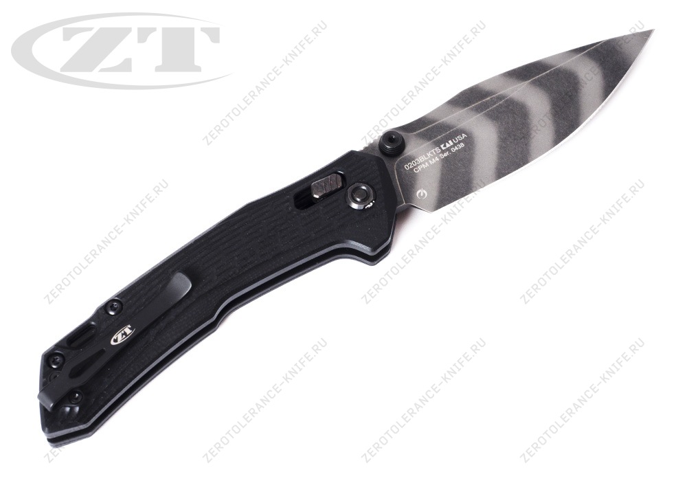Нож Zero Tolerance 0203BLKTS Tiger CPM M4 - фотография 