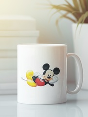 Кружка с рисунком из мультфильма Микки Маус (Mickey Mouse) белая 0012