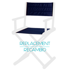 Back and seat canvas replacement for director’s chair, navy blue, Marine Business