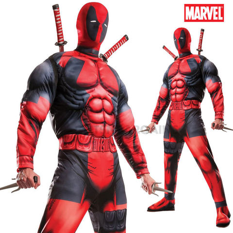 Дэдпул костюм с мускулами — Deadpool Costume Muscle