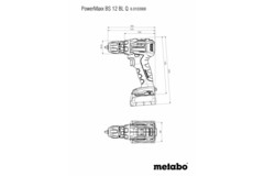 PowerMaxx BS 12 BL Q Аккумуляторная дрель-шуруповерт (601039500)