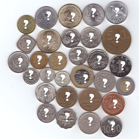 Набор из 30 случайных иностранных монет для начинающих нумизматов
