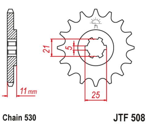 Звезда ведущая JTF508-15