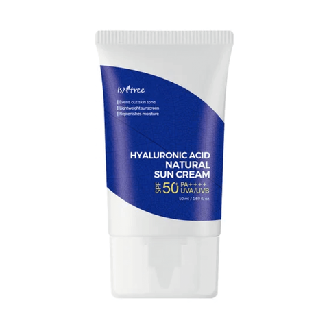 Isntree Hyaluronic acid natural sun cream SPF50+ PA++++ Крем солнцезащитный минеральный