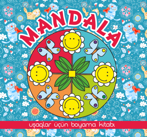 Mandala. Uşaqlar üçün boyama kitabı (mavi)