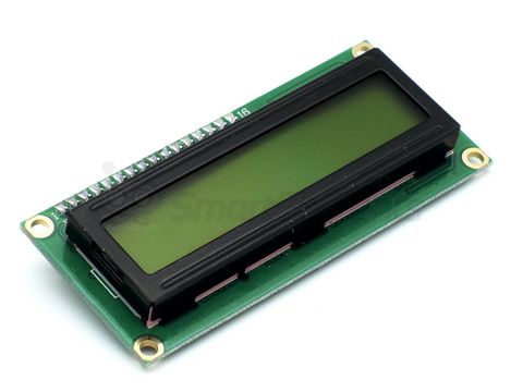 Дисплей LCD1602, 2-строчный, желтый