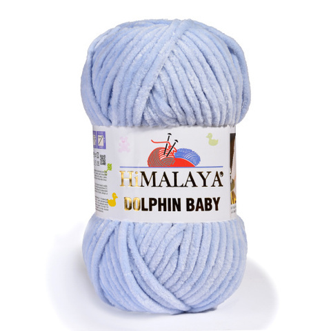 Пряжа Himalaya Dolphin Baby арт. 80344 голубой